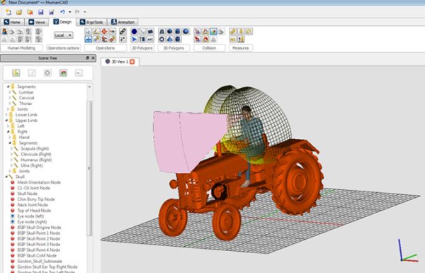 HumanCAD人体运动仿真软件