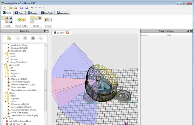 HumanCAD人体运动仿真软件
