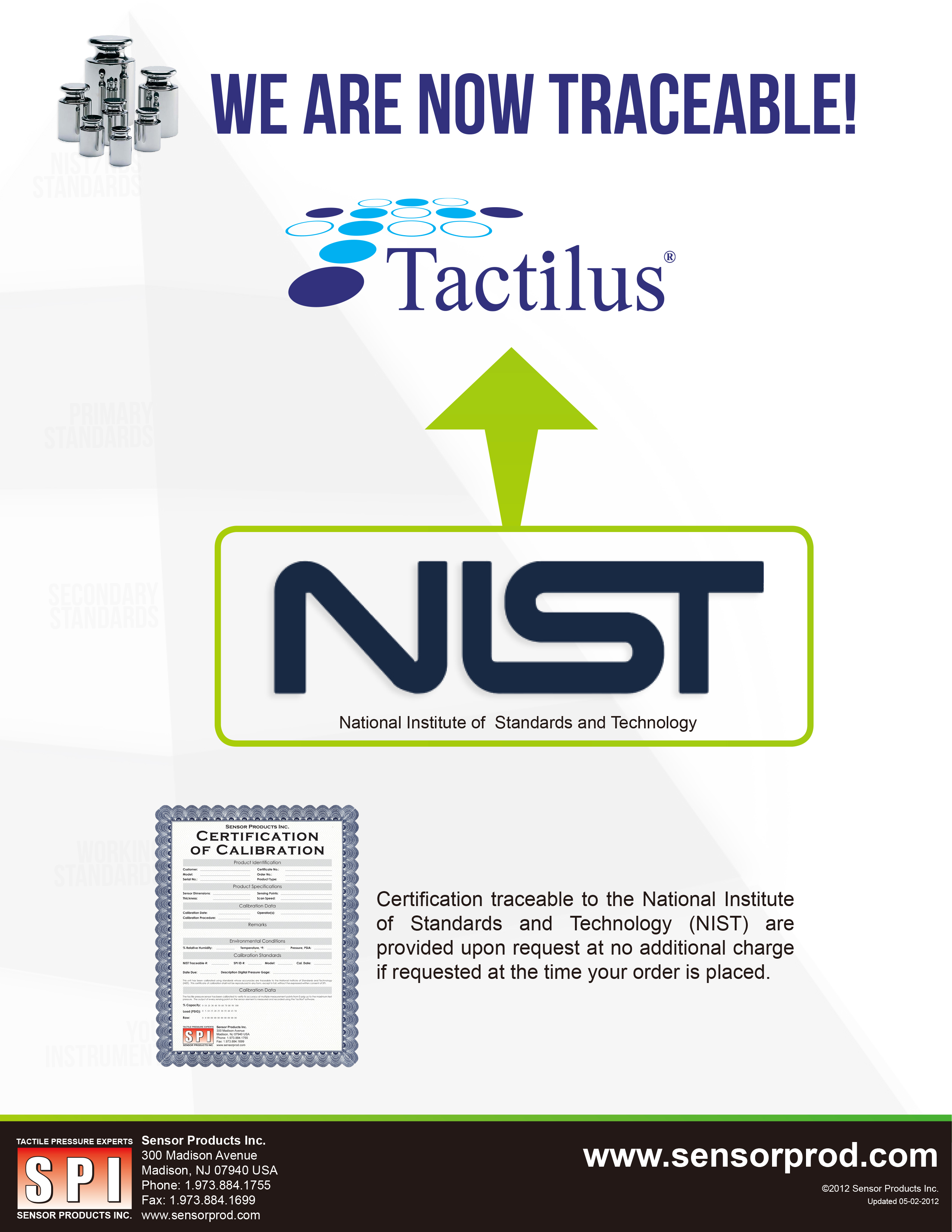 SPI压力分布产品NIST认证-北京京显信息科技有限公司