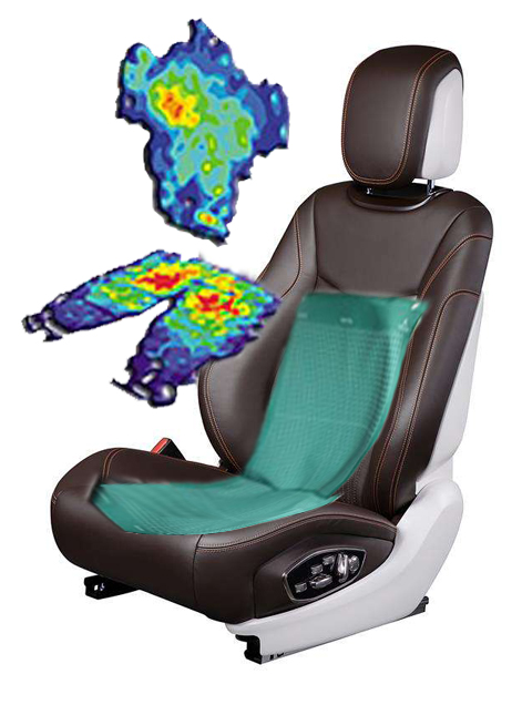 座椅舒适性体压分布测试系统